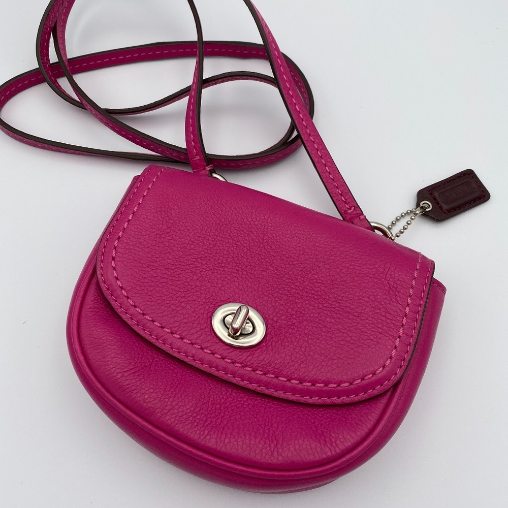 COACH Leather Mini Crossbody Purse